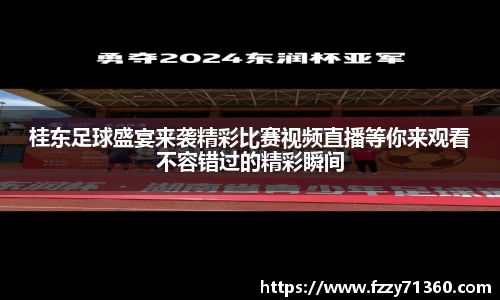 桂东足球盛宴来袭精彩比赛视频直播等你来观看不容错过的精彩瞬间